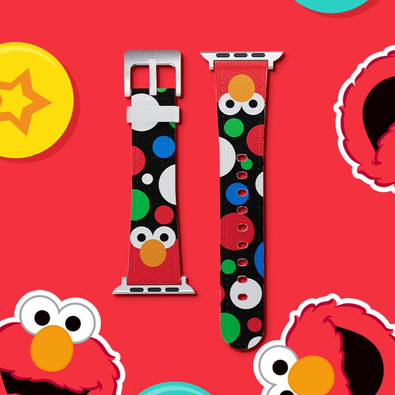 Apple Watch 7 41mm Casebang Sesame Street Serisi Deri Saat Kordon - 3