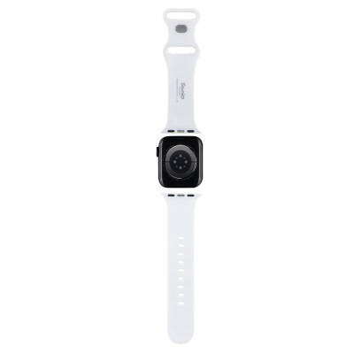 Apple Watch 7 41mm Hello Kitty Orjinal Lisanslı Etiket Graffiti Silikon Kordon - 8