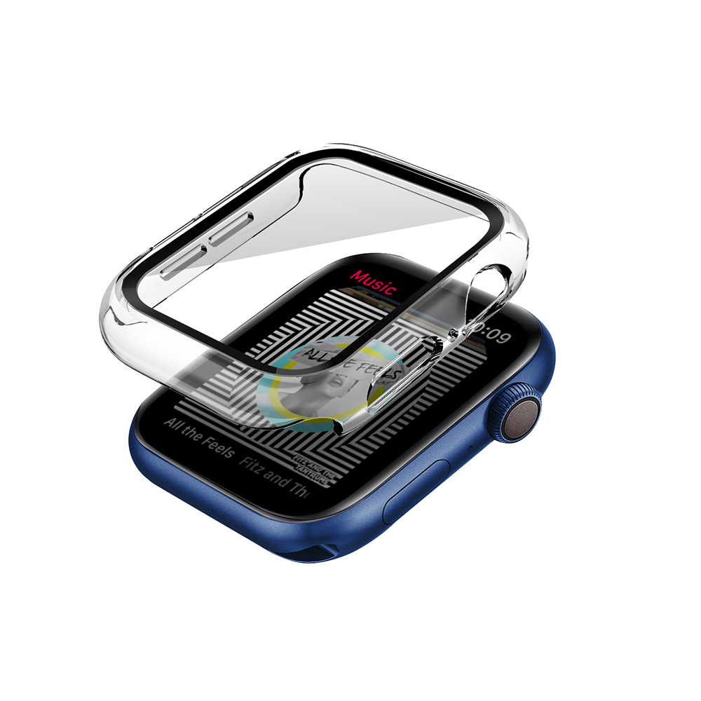 Apple Watch 7 41mm SkinArma Gado Sert Silikon Kasa ve Ekran Koruyucu - Renksiz