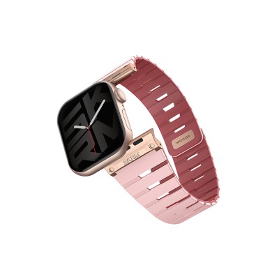 Apple Watch 7 41mm Skinarma Gemini Serisi TPU Magnetik Silikon Kordon - 2