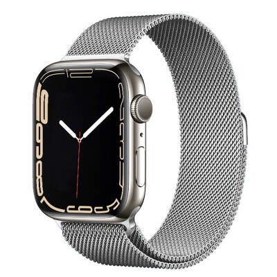 Apple Watch 7 41mm Zore Band-01 Metal Band Silver