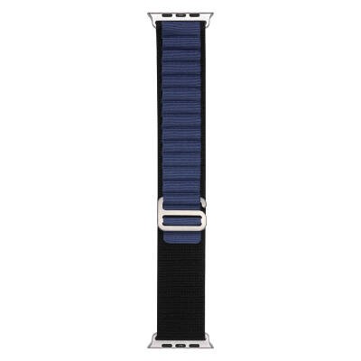 Apple Watch 7 41mm Zore Band-74 Hasır Kordon Midnight