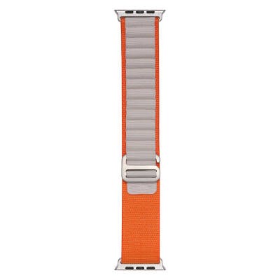Apple Watch 7 41mm Zore Band-74 Mesh Band Turuncu-Starlight