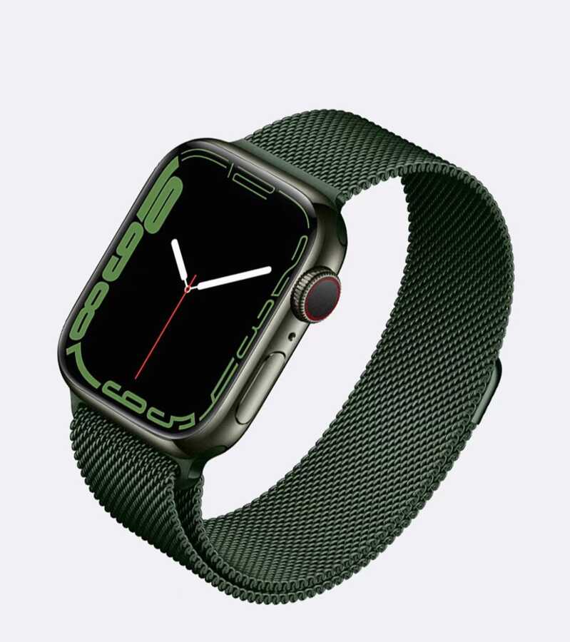 Apple Watch 7 41mm Zore KRD-01 Metal Kordon - Olive