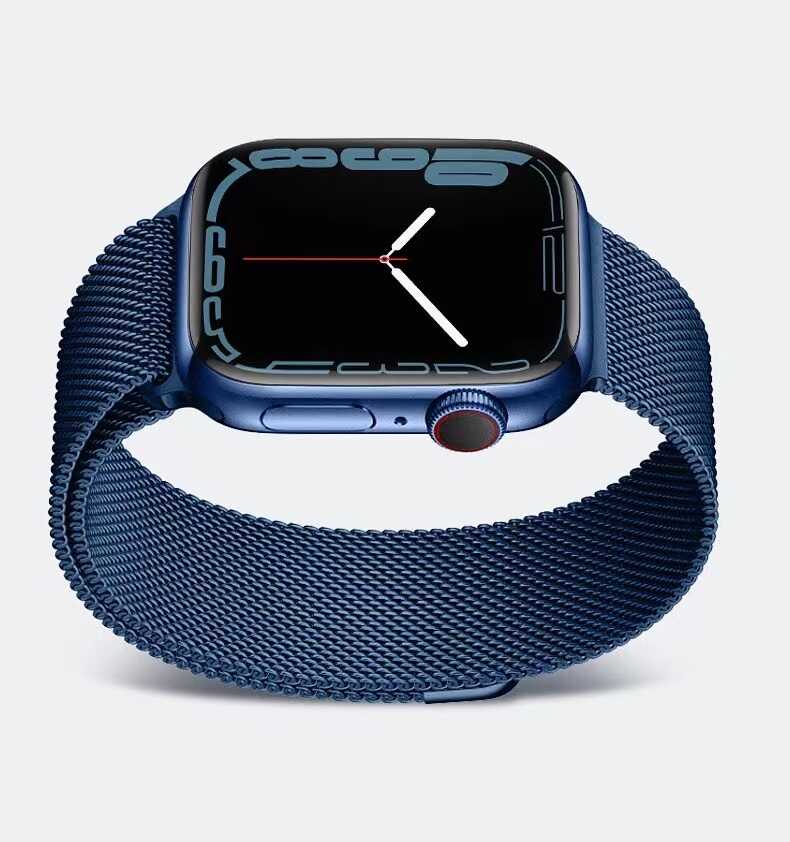 Apple Watch 7 41mm Zore KRD-01 Metal Kordon - Mavi