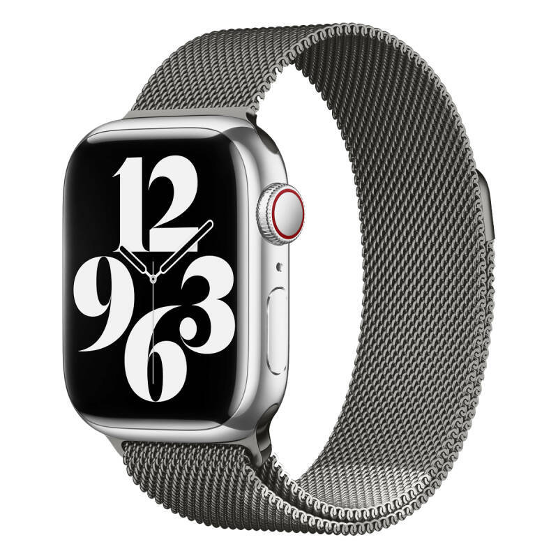 Apple Watch 7 41mm Zore KRD-01 Metal Kordon - New Gray