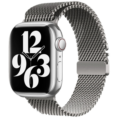 Apple Watch 7 41mm Zore KRD-121 Metal Hasır Kordon - Zore