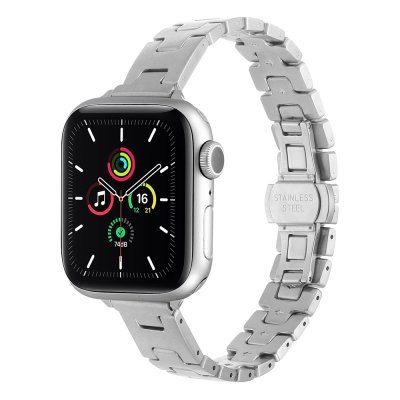 Apple Watch 7 41mm Zore KRD-150 Metal Kordon Strap Kayış - Zore