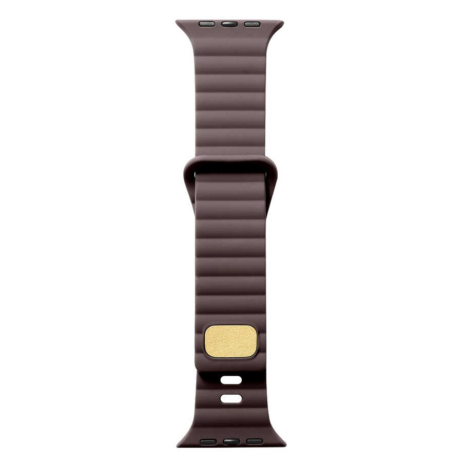Apple Watch 7 41mm Zore KRD-73 Silikon Kordon - Kahverengi