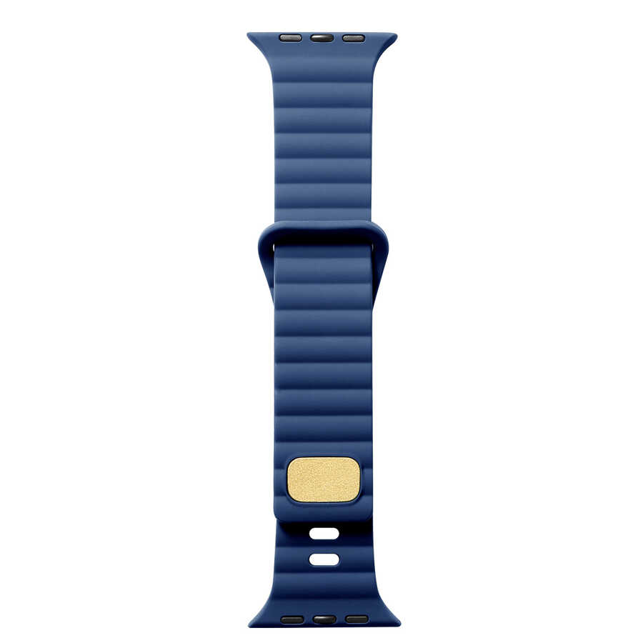 Apple Watch 7 41mm Zore KRD-73 Silikon Kordon - Lacivert