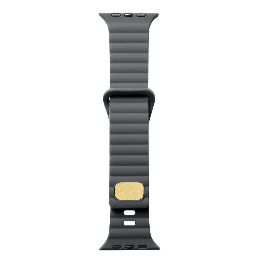 Apple Watch 7 41mm Zore KRD-73 Silikon Kordon - Gri