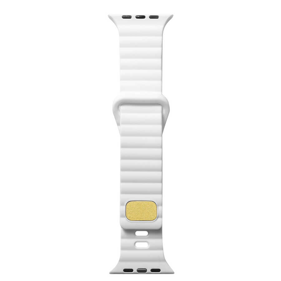 Apple Watch 7 41mm Zore KRD-73 Silikon Kordon - Beyaz