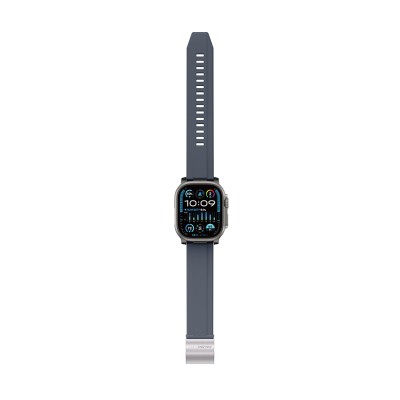 Apple Watch 7 45mm Amazingthing Titan Chrono Silikon Kordon - 8