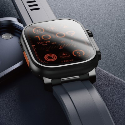 Apple Watch 7 45mm Amazingthing Titan Chrono Silikon Kordon - 10