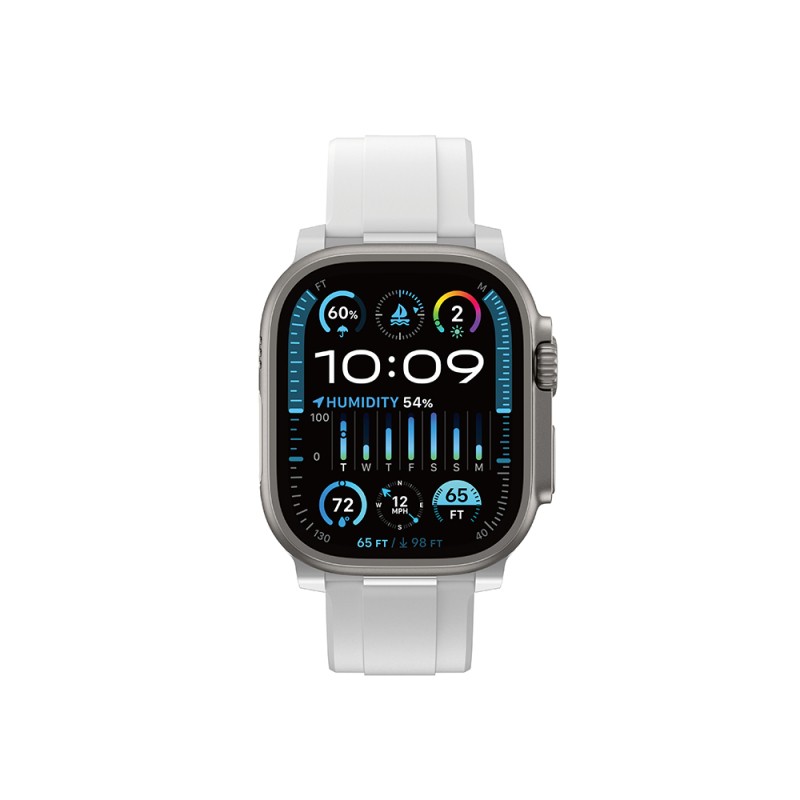 Apple Watch 7 45mm Amazingthing Titan Chrono Silikon Kordon - 9
