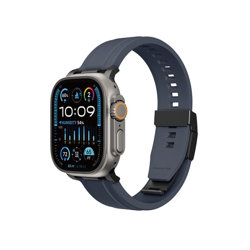 Apple Watch 7 45mm Amazingthing Titan Chrono Silikon Kordon - 3