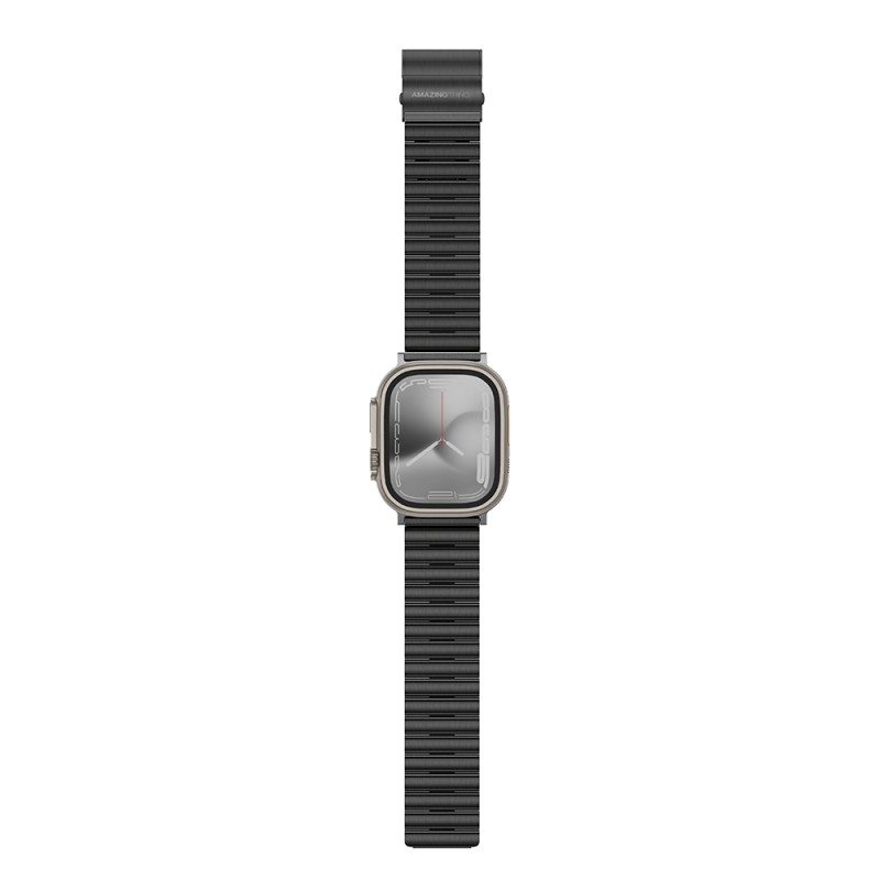 Apple Watch 7 45mm Amazingthing Titan Steel Metal Band - 10