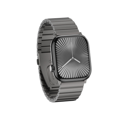 Apple Watch 7 45mm Benks Aero Titan Serisi Titanyum Metal Kordon - Benks