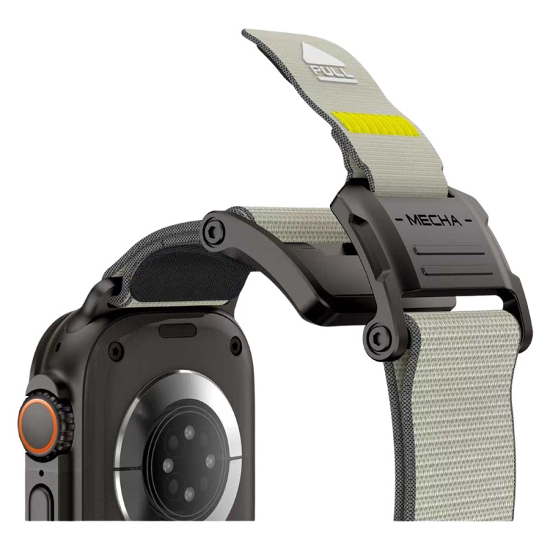 Apple Watch 7 45mm Mohseven iWatch Mecha Sport Hasır Kordon - 17
