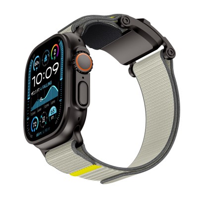 Apple Watch 7 45mm Mohseven iWatch Mecha Sport Hasır Kordon - 11