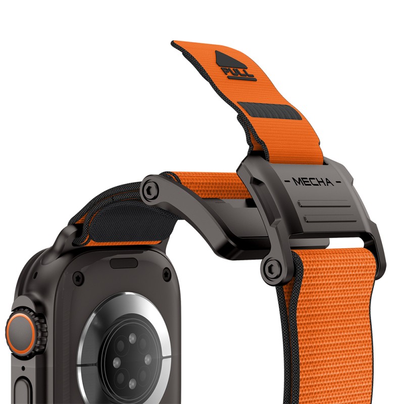 Apple Watch 7 45mm Mohseven iWatch Mecha Sport Hasır Kordon - 22