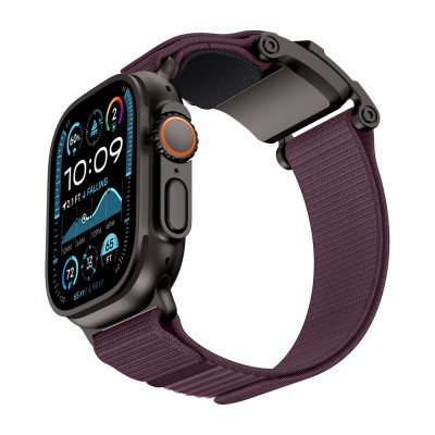 Apple Watch 7 45mm Mohseven iWatch Mecha Sport Silicone Band - 9