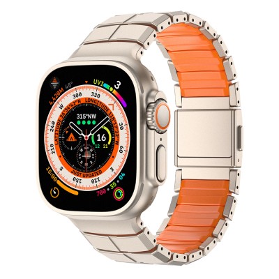 Apple Watch 7 45mm Mohseven iWatch Titancore No.1 Metal Band - 2