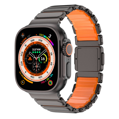 Apple Watch 7 45mm Mohseven iWatch Titancore No.2 Çelik Kordon - Mohseven
