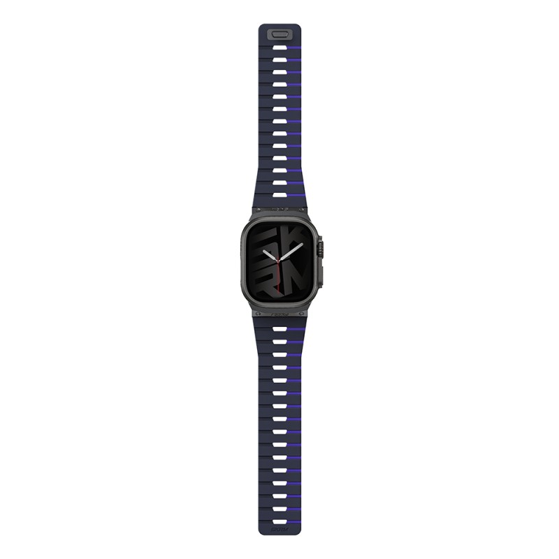 Apple Watch 7 45mm Skinarma Gemini Serisi TPU Magnetik Silikon Kordon - 14