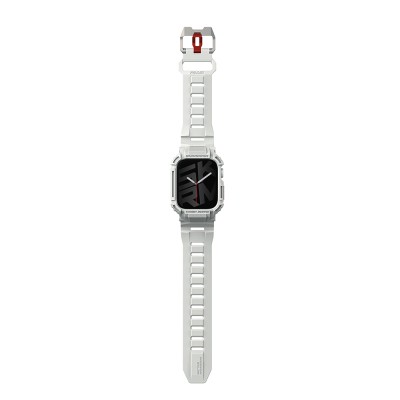 Apple Watch 7 45mm Skinarma Mecha 2in1 TPU Kasa Koruyucu + Silikon Kordon - 6