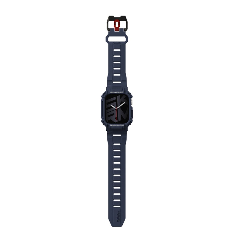 Apple Watch 7 45mm Skinarma Mecha 2in1 TPU Kasa Koruyucu + Silikon Kordon - 12