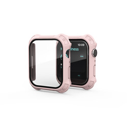 Apple Watch 7 45mm Tank Zırh Kasa ve Mat Görünümlü Ekran Koruyucu Zore Watch Gard 11 - Zore