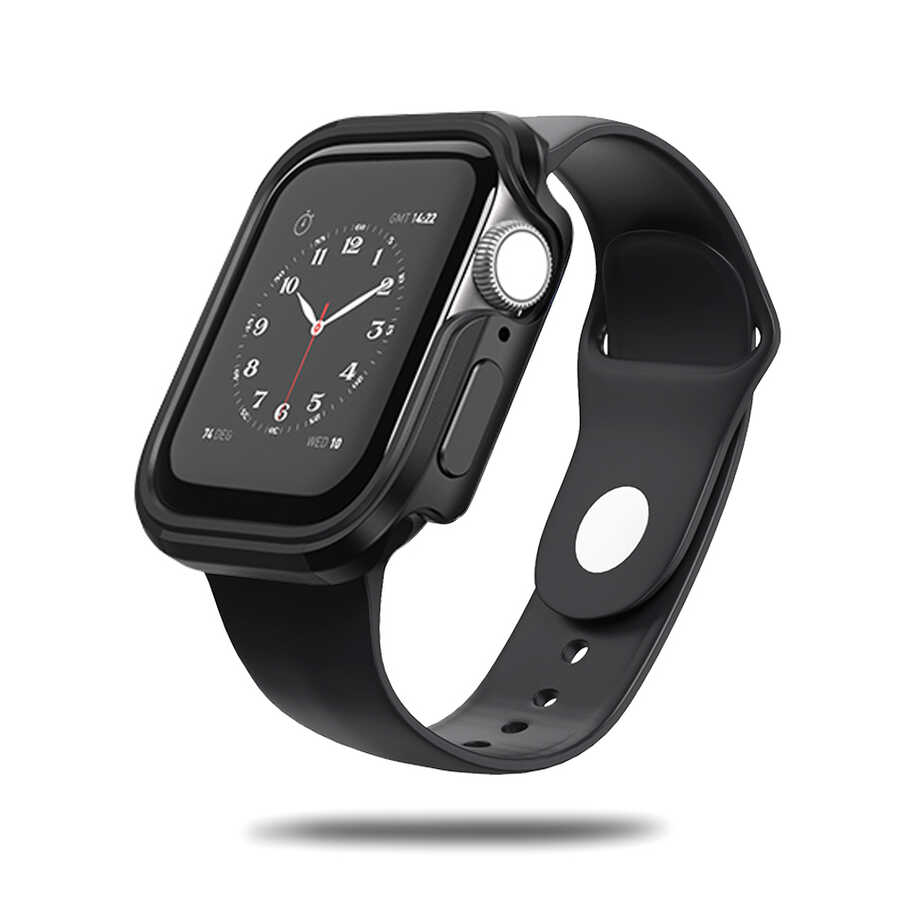 Apple Watch 7 45mm Wiwu Defense Watch Kapak - Siyah