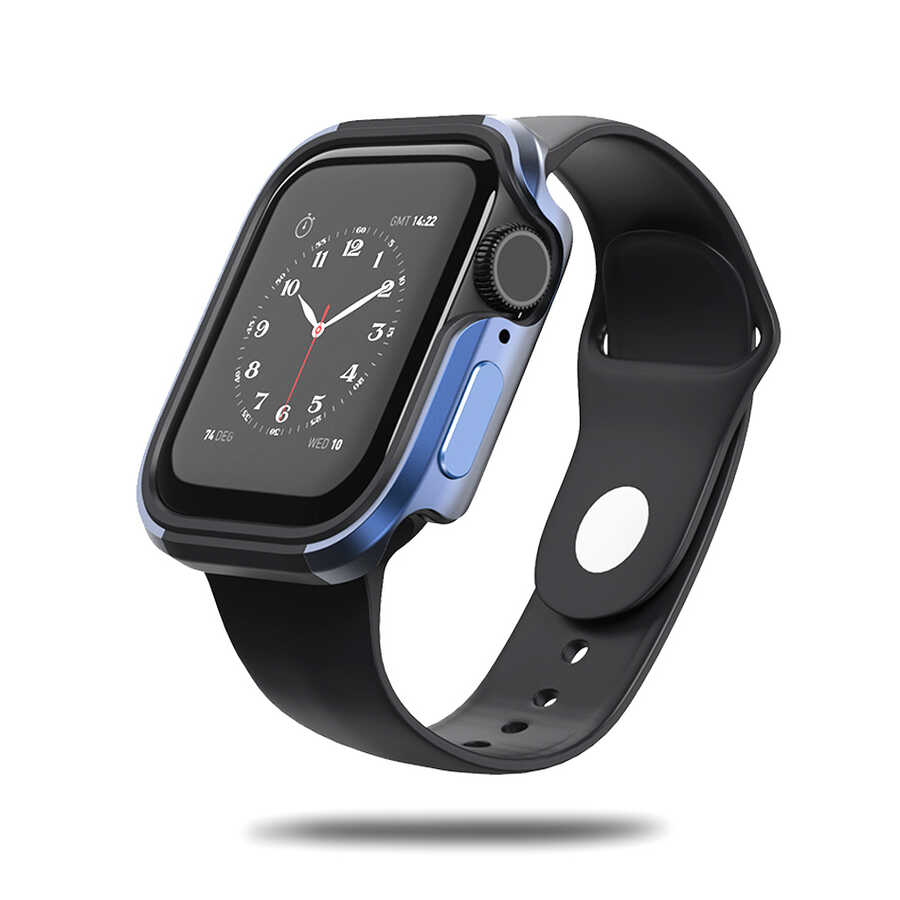 Apple Watch 7 45mm Wiwu Defense Watch Kapak - Mavi
