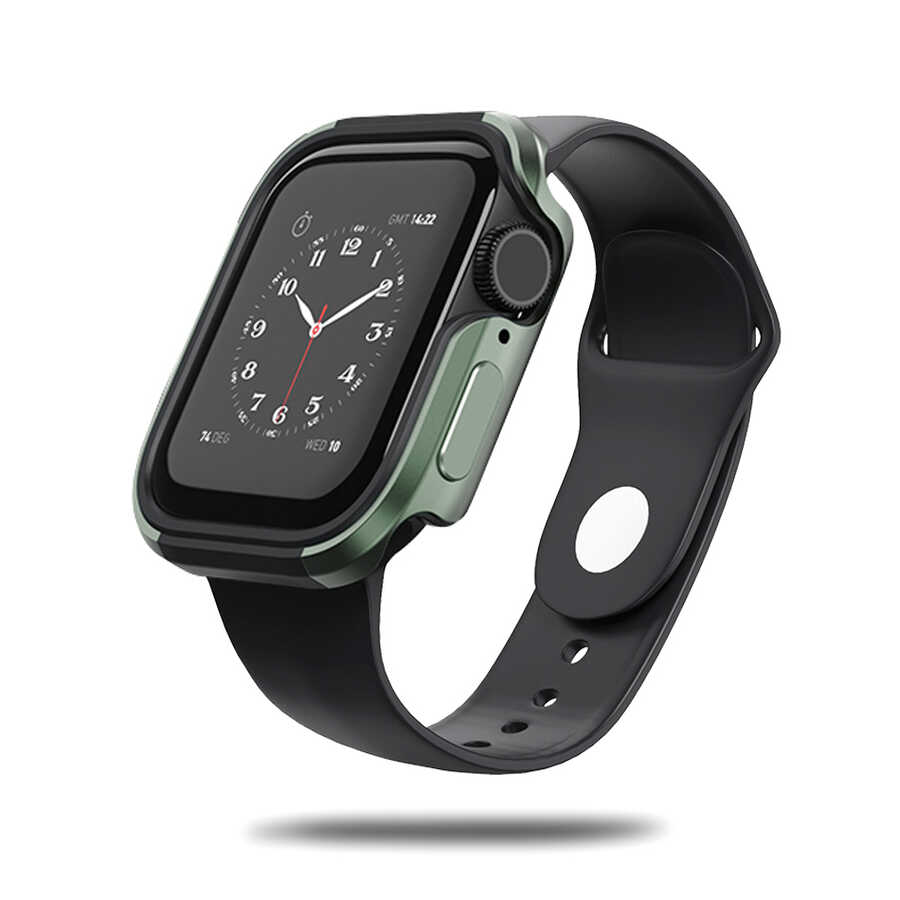 Apple Watch 7 45mm Wiwu Defense Watch Kapak - Yeşil