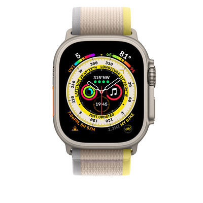 Apple Watch 7 45mm Wiwu Trail Loop Naylon Örgü İşlemeli Hasır Kordon Strap Kayış