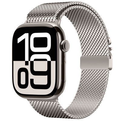 Apple Watch 7 45mm Zore KRD-121 Metal Hasır Kordon - Zore