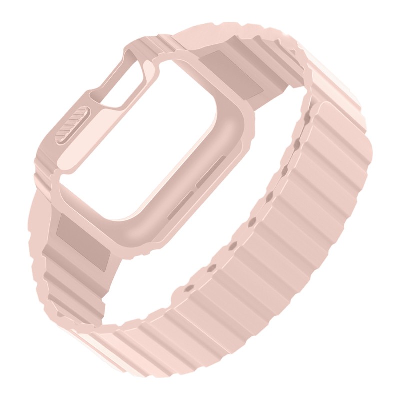 Apple Watch 7 45mm Zore KRD-142 Airbag Tasarımlı Kasa Koruyuculu Silikon Kordon - 16