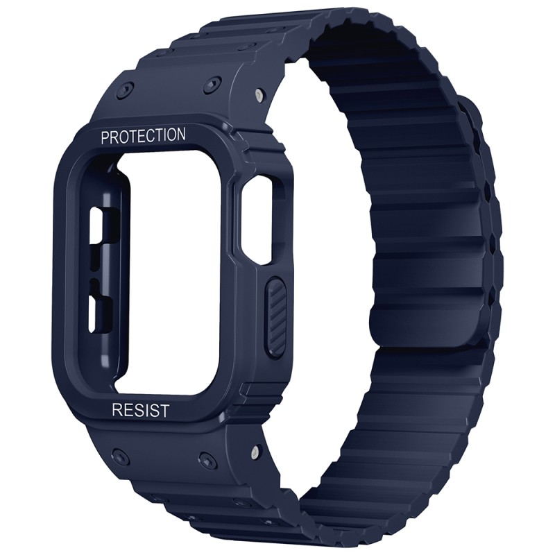Apple Watch 7 45mm Zore KRD-142 Airbag Tasarımlı Kasa Koruyuculu Silikon Kordon - 6
