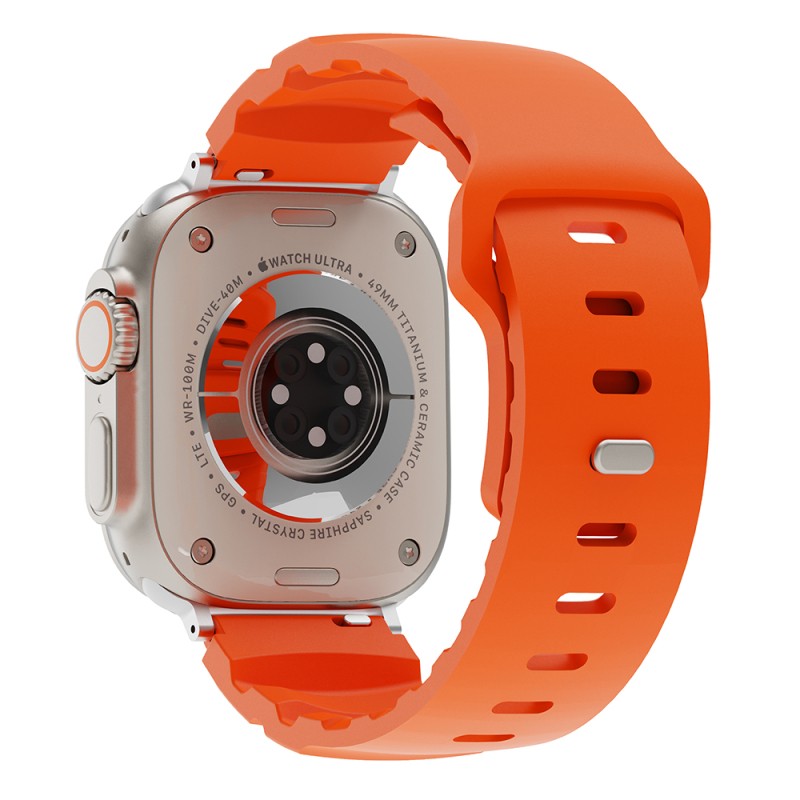 Apple Watch 7 45mm Zore KRD-143 Silicone Band - 10