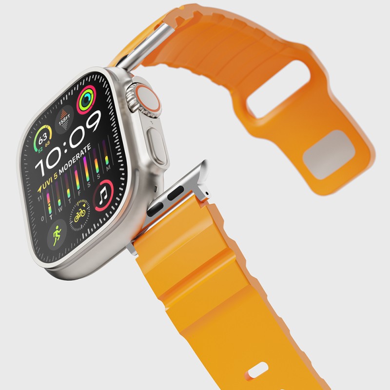 Apple Watch 7 45mm Zore KRD-143 Silikon Kordon - 31