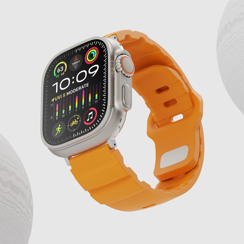 Apple Watch 7 45mm Zore KRD-143 Silikon Kordon - 34