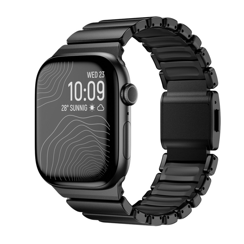 Apple Watch 7 45mm Zore KRD-149 Metal Silikon Kordon - 4