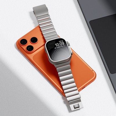 Apple Watch 7 45mm Zore KRD-149 Metal Silikon Kordon - 25