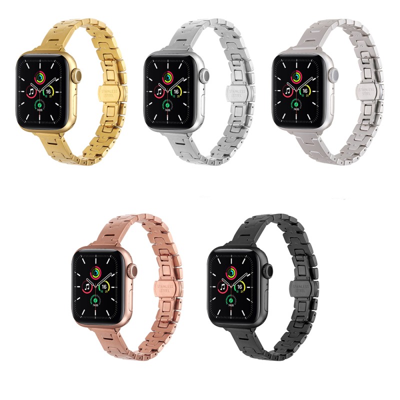 Apple Watch 7 45mm Zore KRD-150 Metal Kordon - 16