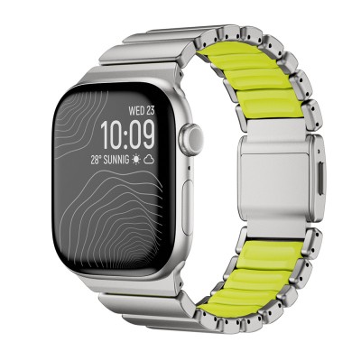 Apple Watch 7 45mm Zore KRD-151 Metal Silikon Kordon - 4