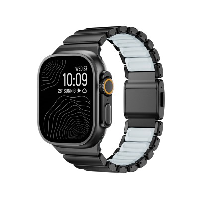 Apple Watch 7 45mm Zore KRD-151 Metal Silikon Kordon - 6