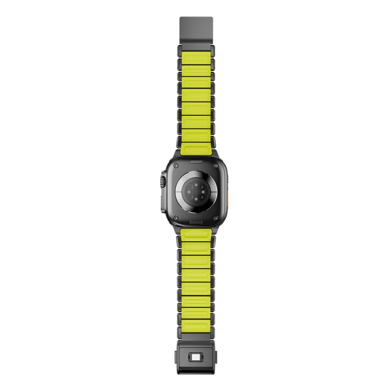 Apple Watch 7 45mm Zore KRD-152 Titanyum Silikon Kordon - 14