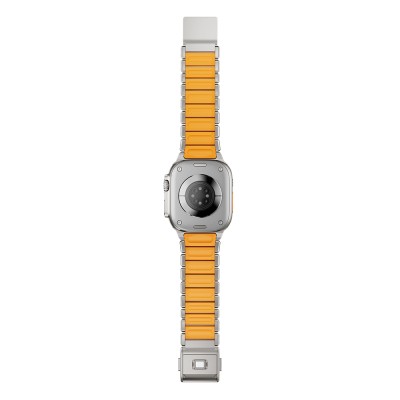 Apple Watch 7 45mm Zore KRD-152 Titanyum Silikon Kordon - 15