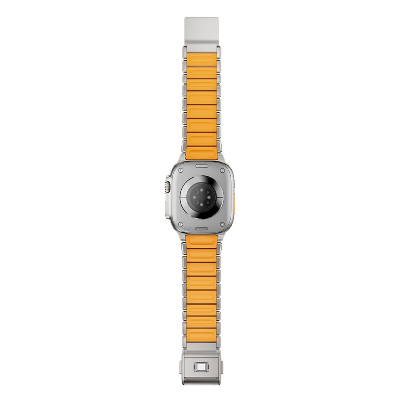 Apple Watch 7 45mm Zore KRD-152 Titanyum Silikon Kordon - 15